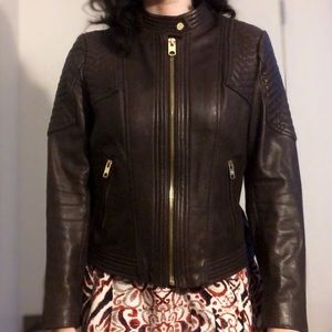 NWOT Michael Kors genuine leather jacket